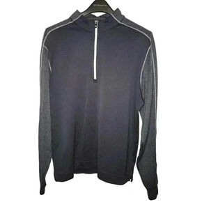 Foot Joy Pull Over Size L 1/4 Zip Blue Long sleeve Navy 2 tone